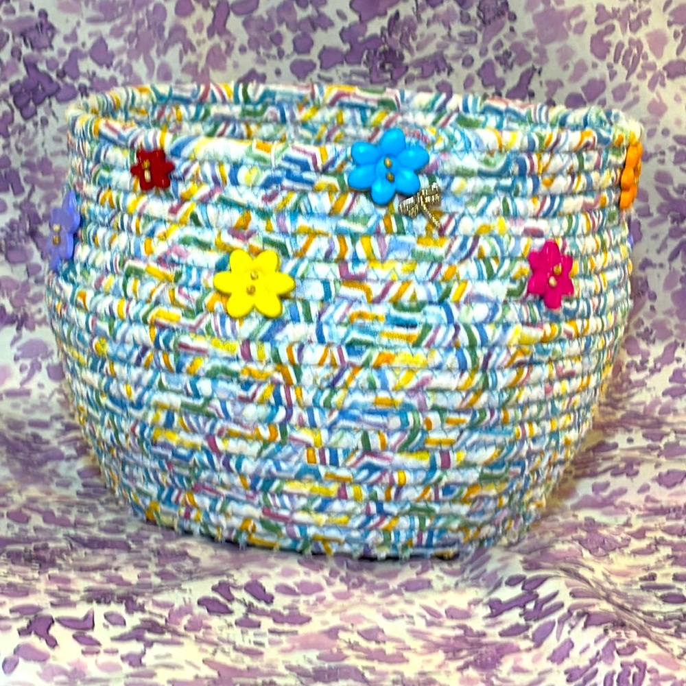 Handmade rope basket
